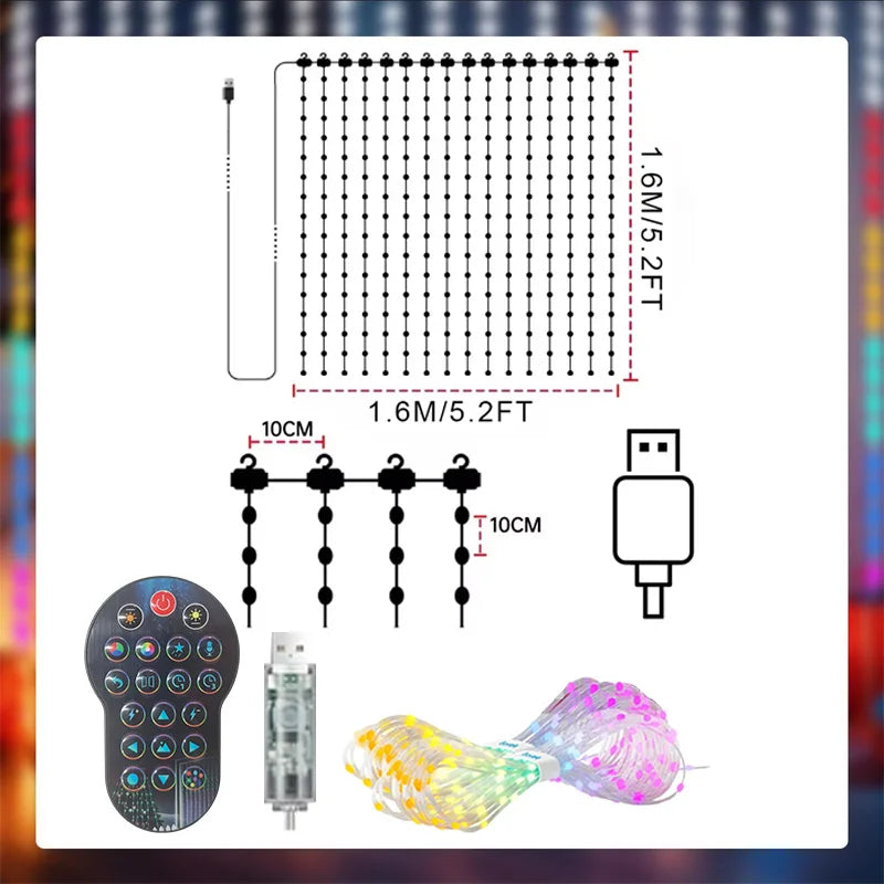 Smart LED Curtain Lights