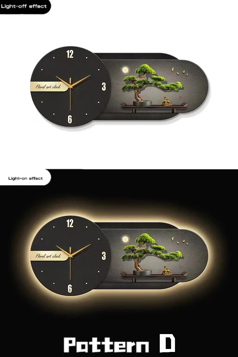 Clock Decoration Wall Lamp