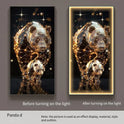 Panda Decoration Painting Hanging Painting Corridor Mural Light Room Decoration Lamp Home Decorations Interior Wall Light Led Li