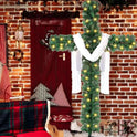 Foldable 5ft Pre-Lit Christmas Cross Tree