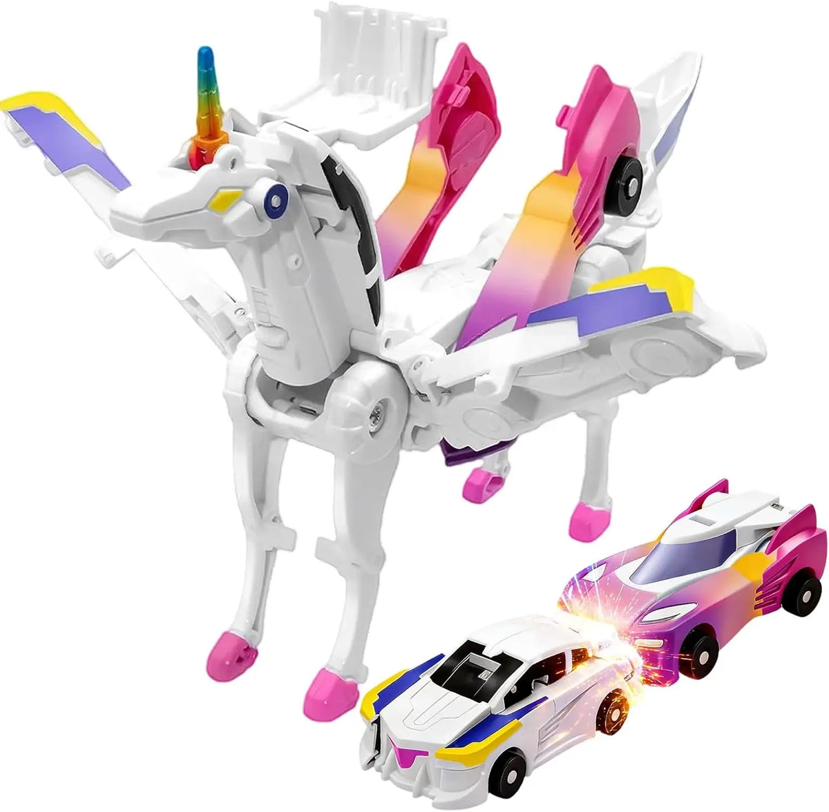 Magnetic Dino Transforming Cars