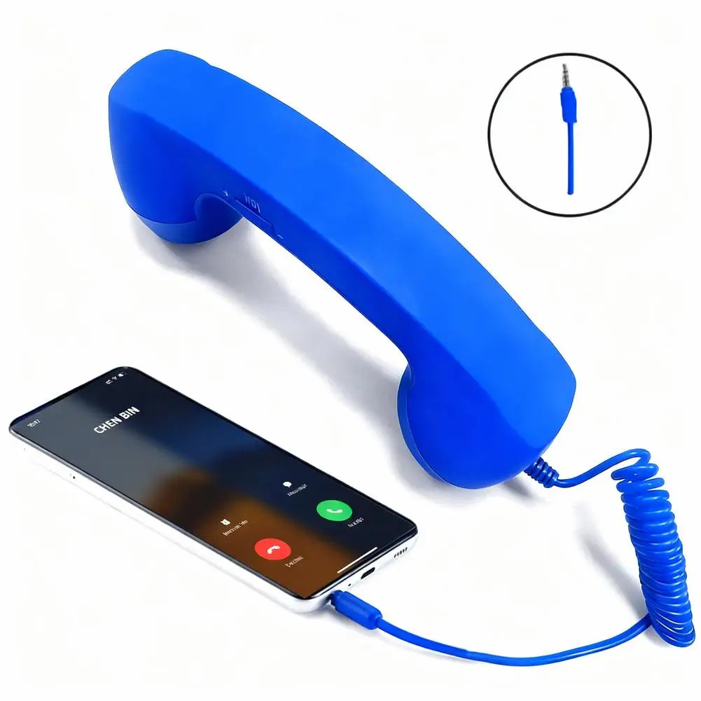 Retro Telephone Receiver Classic Style, Modern Connection
