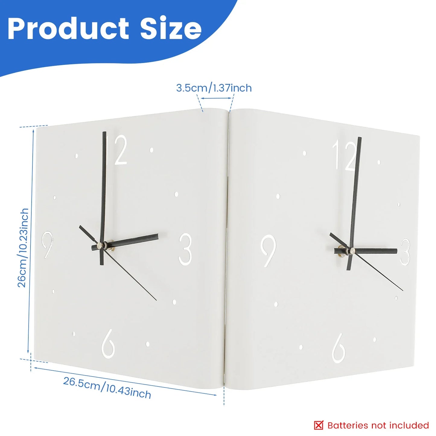 Reloj de pared de doble cara