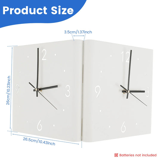 Reloj de pared de doble cara