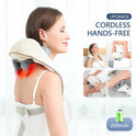 Masajeador eléctrico de hombros, cuello y espalda