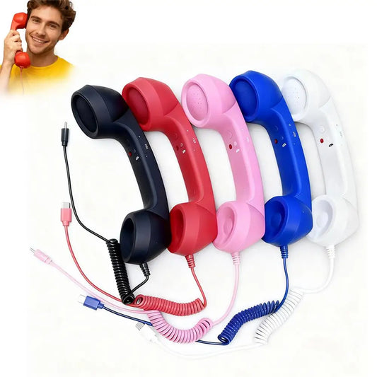 Retro Telephone Receiver Classic Style, Modern Connection
