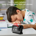 Reloj despertador digital LED con rotación de 180°