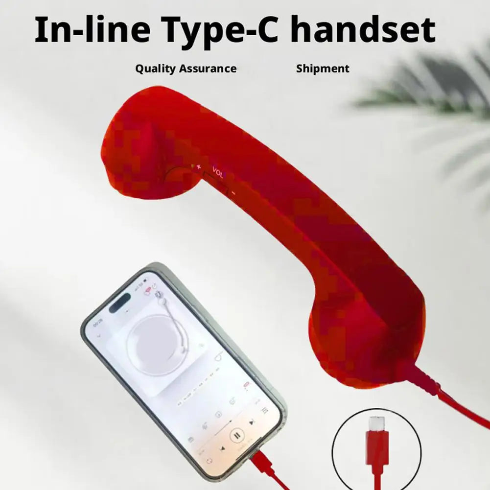 Retro Telephone Receiver Classic Style, Modern Connection