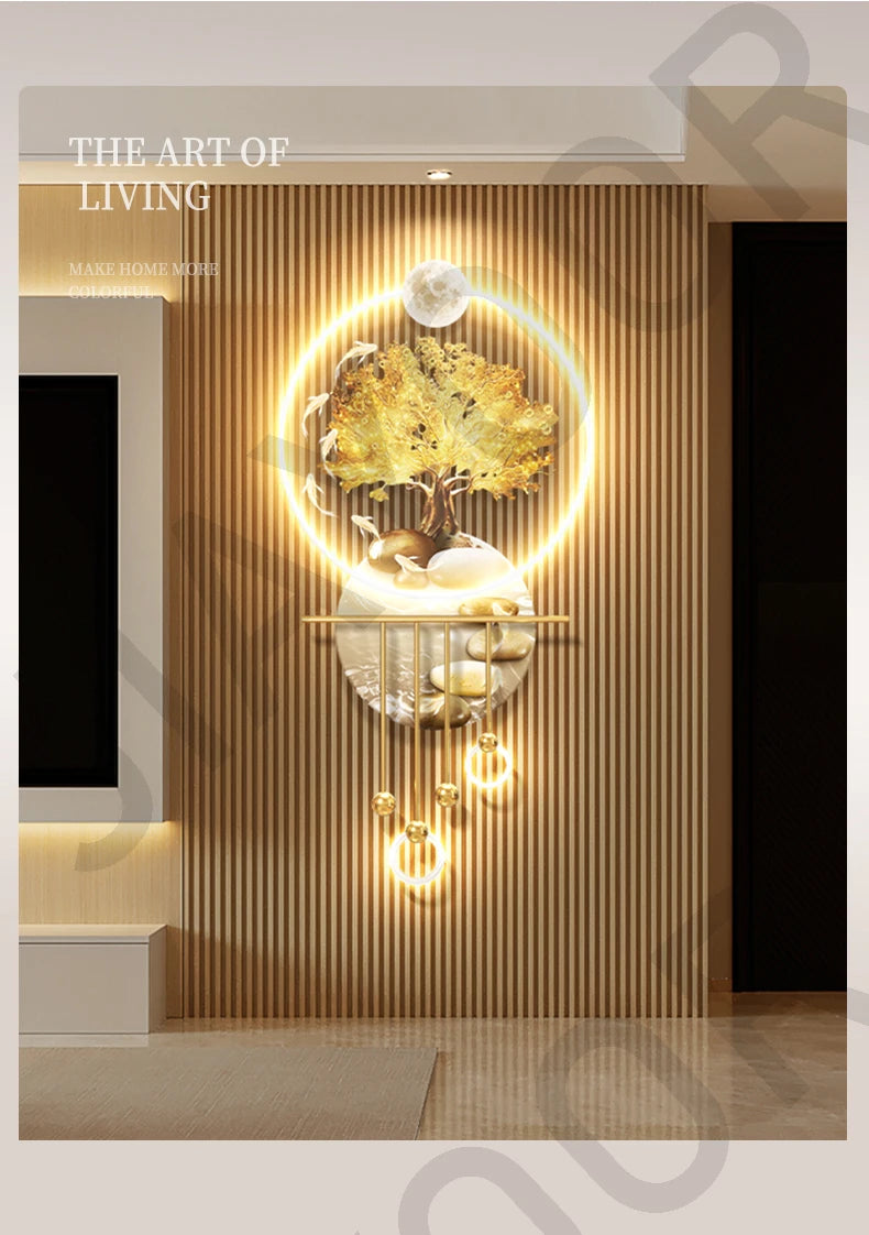 Fortune Tree Wall Lamp