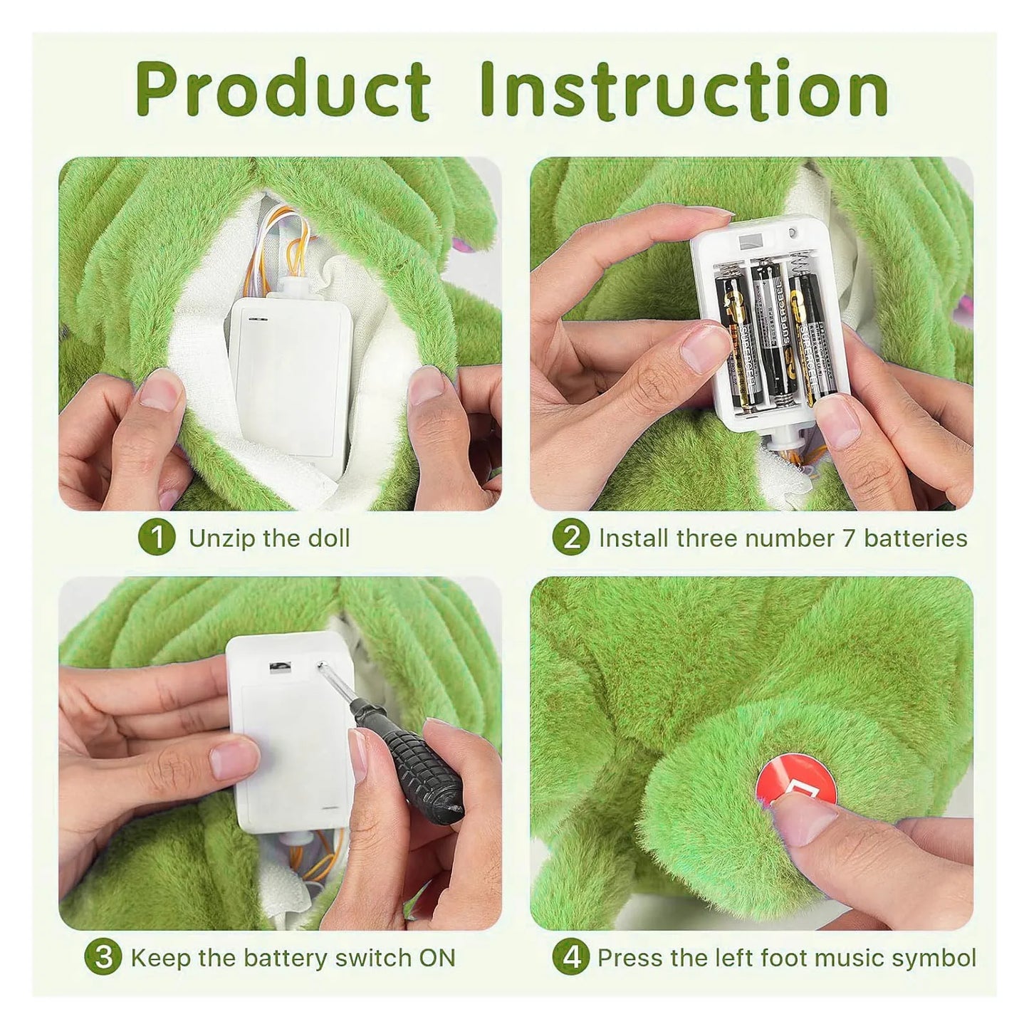 Plush Cartoon Animal Doll