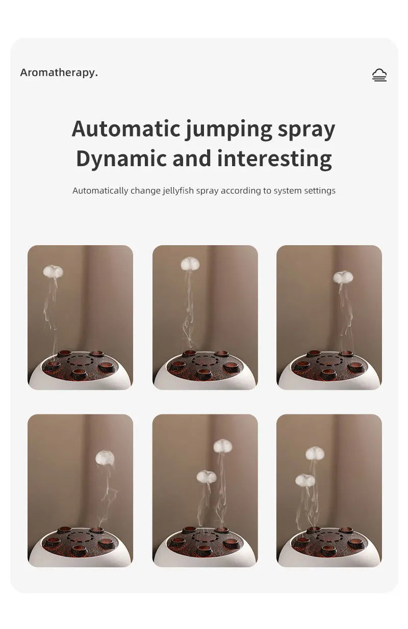 Dynamic Flame Jellyfish Aromatherapy Humidifier