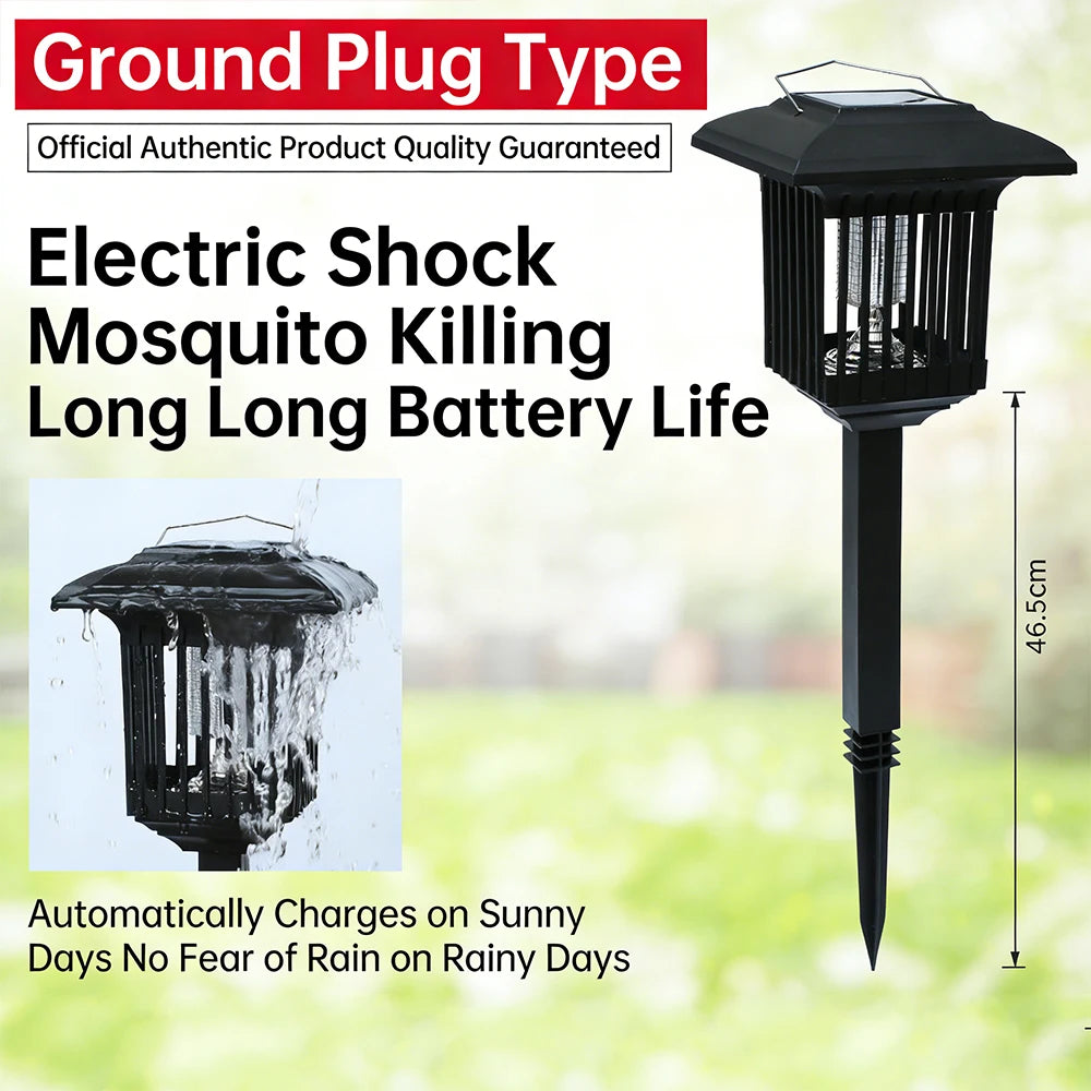 Solar-Powered Outdoor Light and Insect Trap