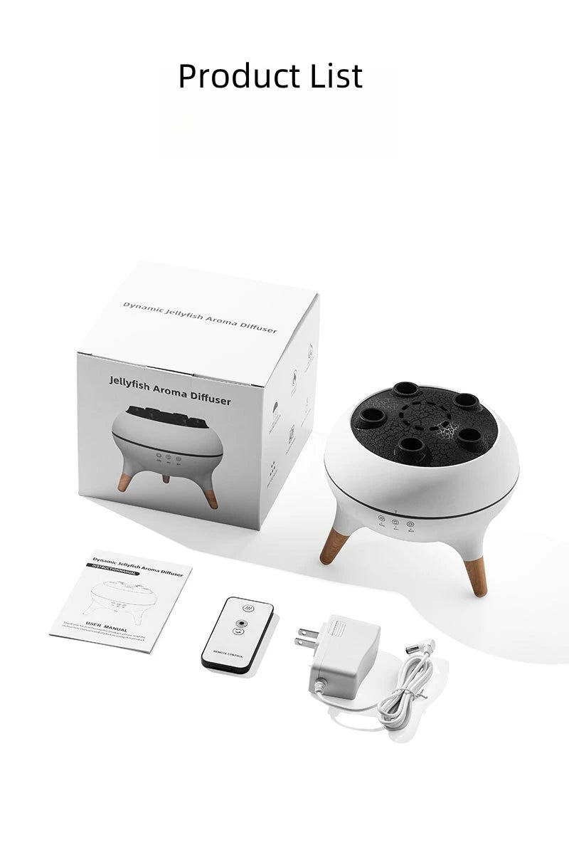 Dynamic Flame Jellyfish Aromatherapy Humidifier
