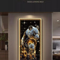 Panda Decoration Painting Hanging Painting Corridor Mural Light Room Decoration Lamp Home Decorations Interior Wall Light Led Li