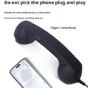 Retro Telephone Receiver Classic Style, Modern Connection