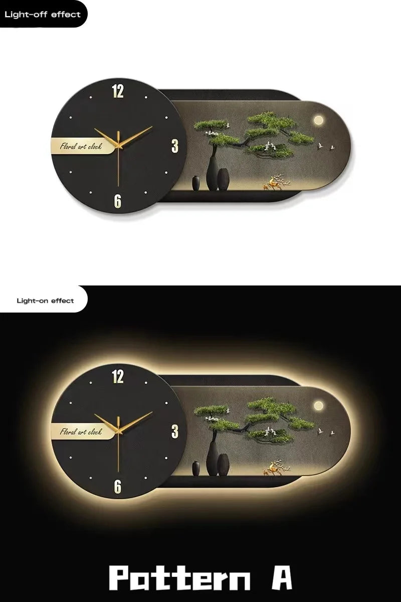 Clock Decoration Wall Lamp