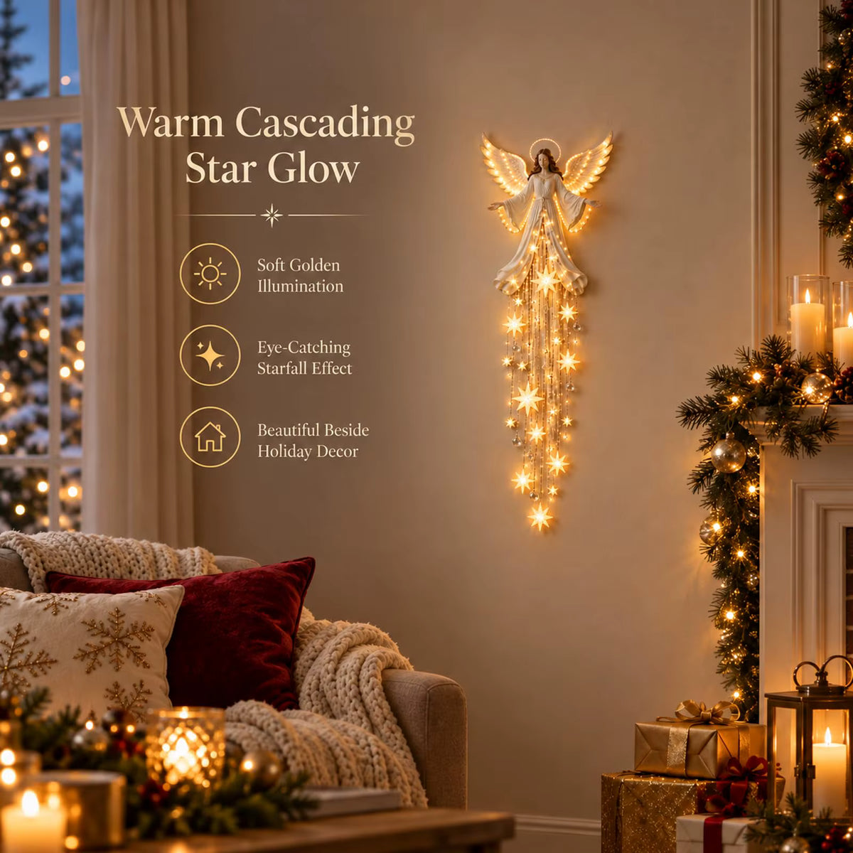 Angel Blessing Starfall Wall Light