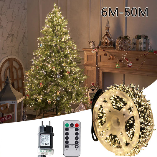 LED Cluster Firecracker String Lights for Christmas Tree