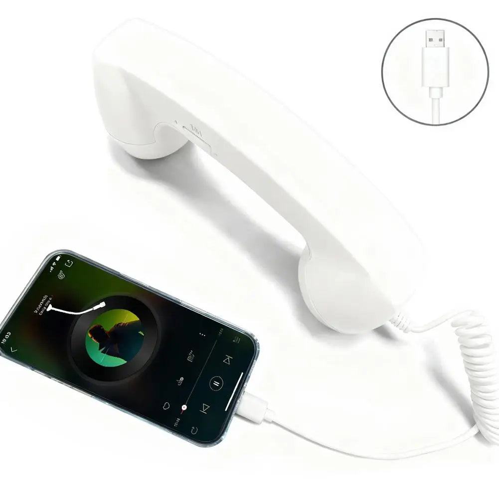 Retro Telephone Receiver Classic Style, Modern Connection