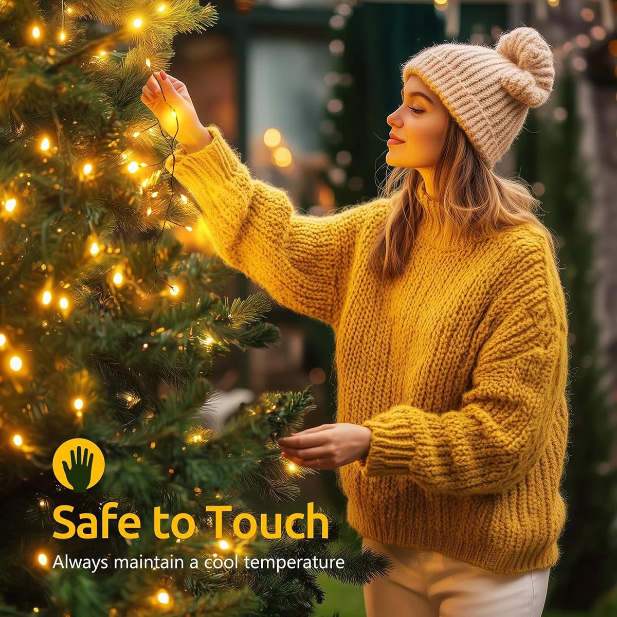 LED Cluster Firecracker String Lights for Christmas Tree