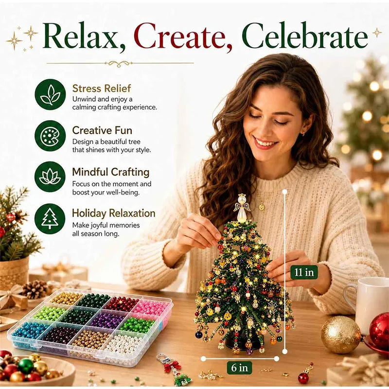 DIY Beaded Christmas Tree Making Kit