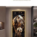 Panda Decoration Painting Hanging Painting Corridor Mural Light Room Decoration Lamp Home Decorations Interior Wall Light Led Li