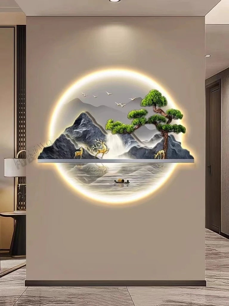 Bonsai Tree Decoration Wall Lamp