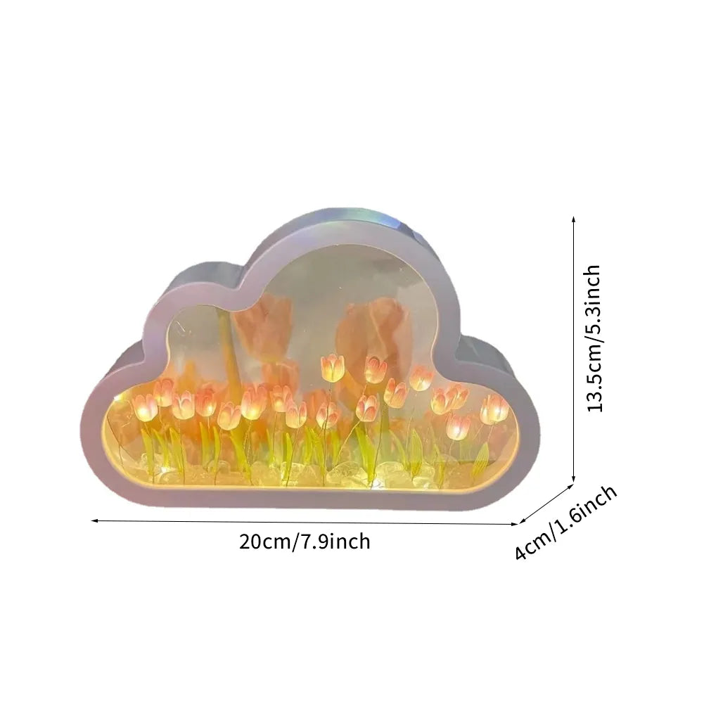 Luz de noche LED Tulipanes románticos