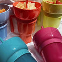 Vaso para refrigerio con asa Vaso para bebidas todo en uno Vaso para agua Pajita