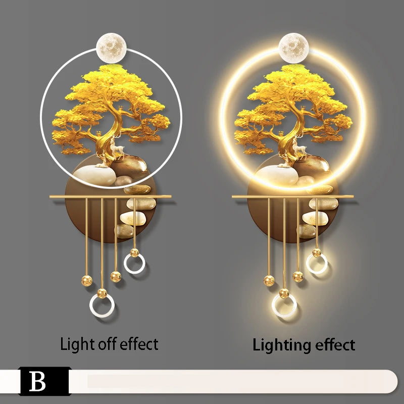 Fortune Tree Wall Lamp