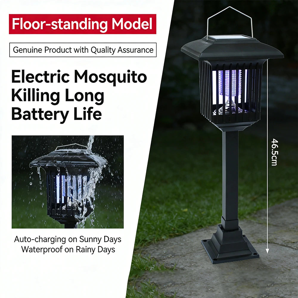 Solar-Powered Outdoor Light and Insect Trap