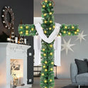 Foldable 5ft Pre-Lit Christmas Cross Tree