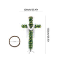 Foldable 5ft Pre-Lit Christmas Cross Tree
