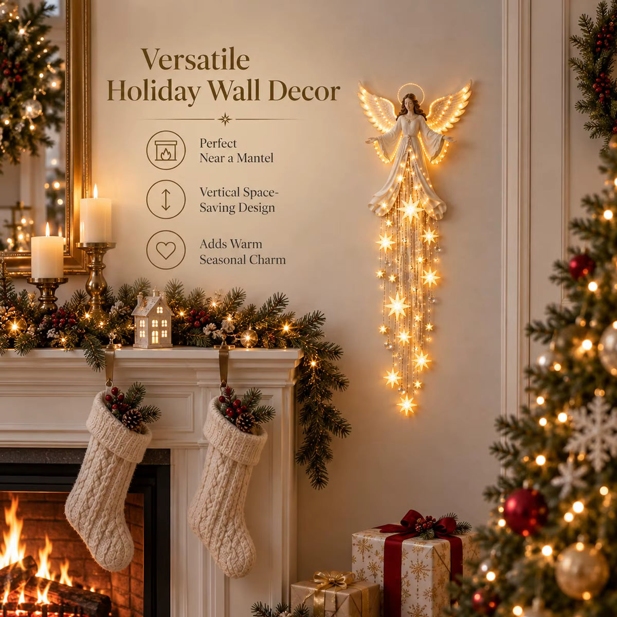 Angel Blessing Starfall Wall Light