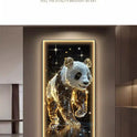 Panda Decoration Painting Hanging Painting Corridor Mural Light Room Decoration Lamp Home Decorations Interior Wall Light Led Li