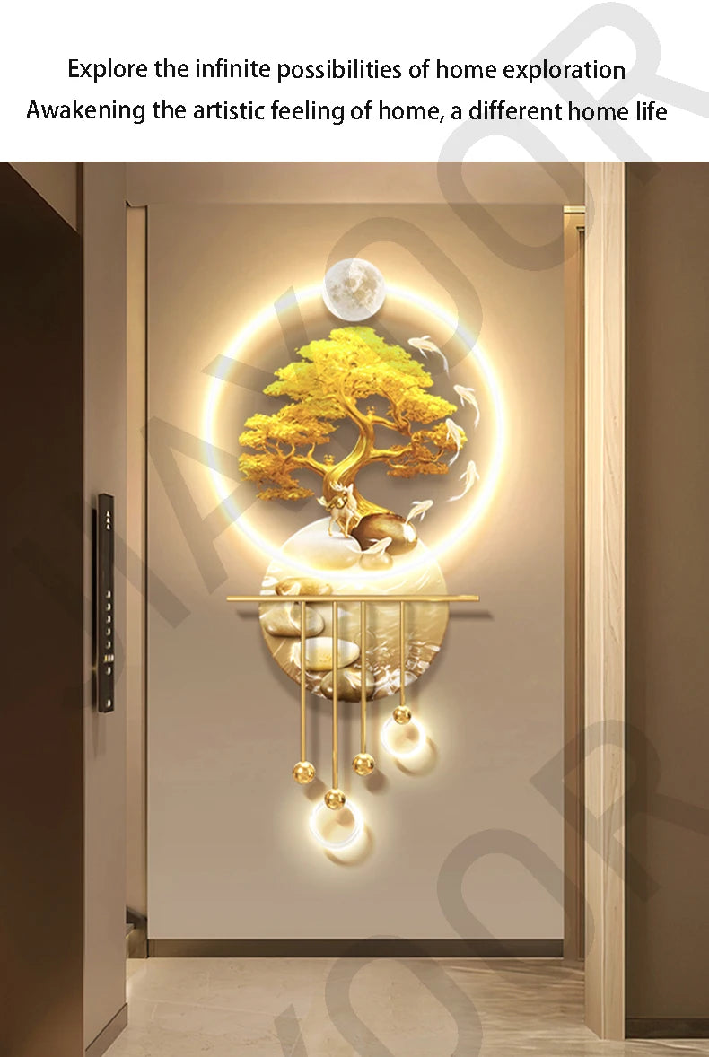 Fortune Tree Wall Lamp