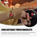 Pulsera táctil individual Pulsera táctil de larga distancia Pulsera luminosa y vibratoria Pulsera de amor de relación Joyería inteligente