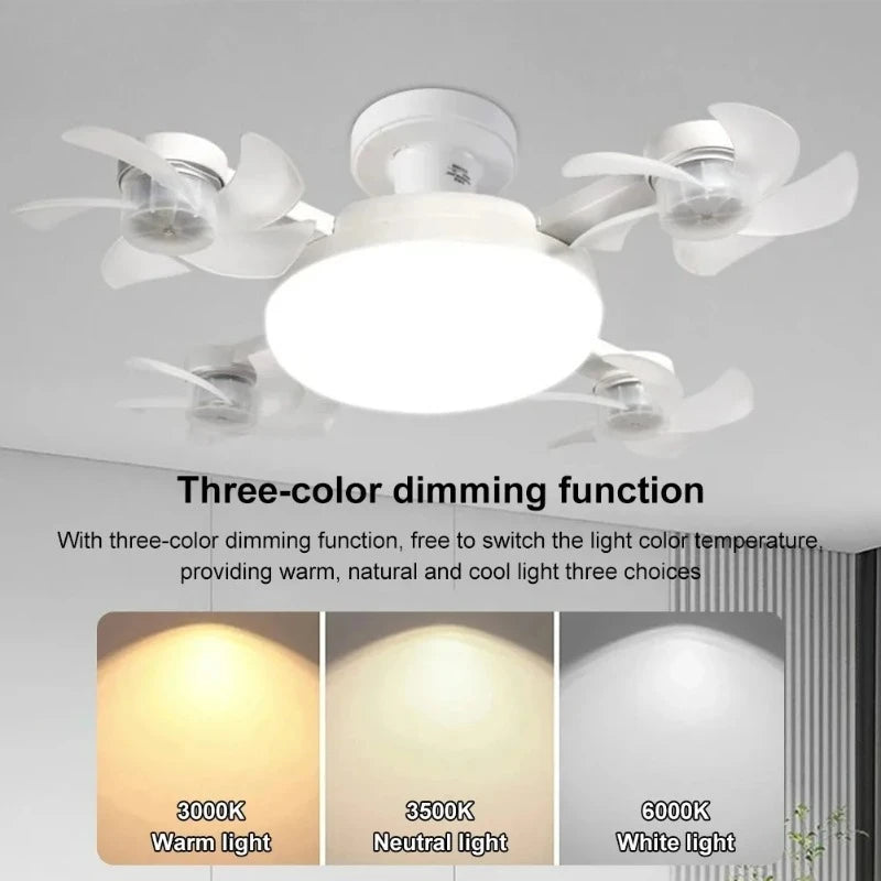 Drone Design Silent Ceiling Fan Light