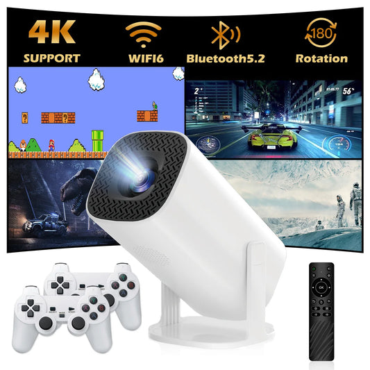 Proyector de videojuegos con consolas