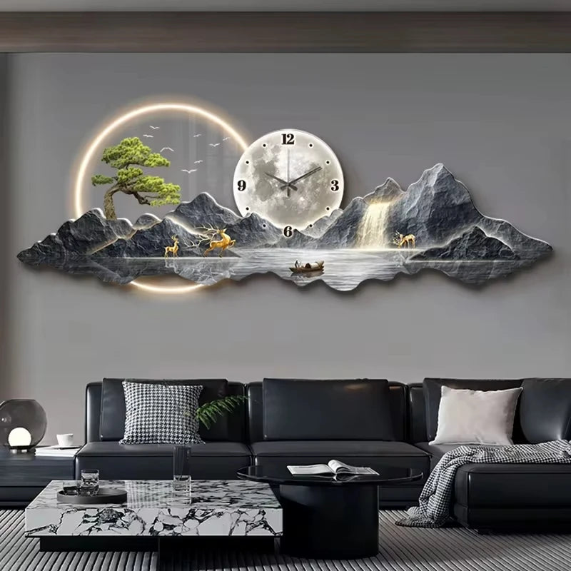 Luxury Wall Clock Led Lamp