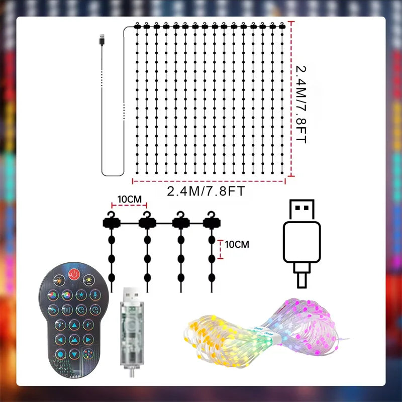 Smart LED Curtain Lights