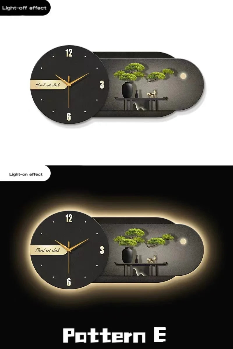 Clock Decoration Wall Lamp