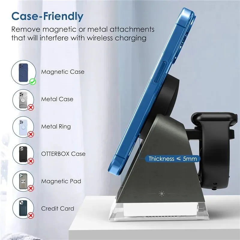 3 In 1 Magnetic Wireless Charger