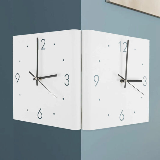 Reloj de pared de doble cara