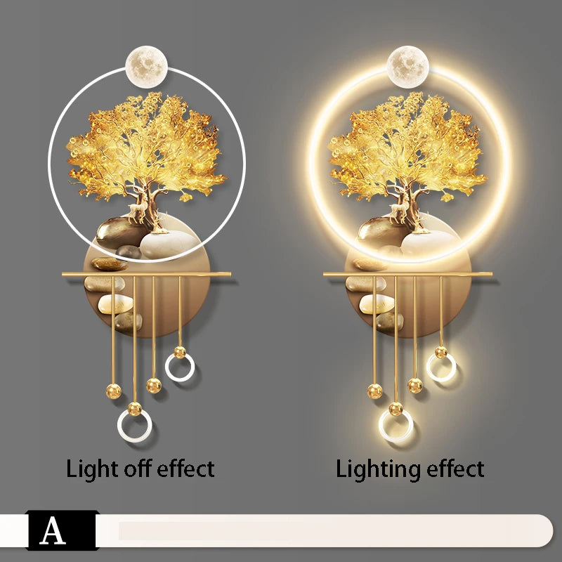 Fortune Tree Wall Lamp