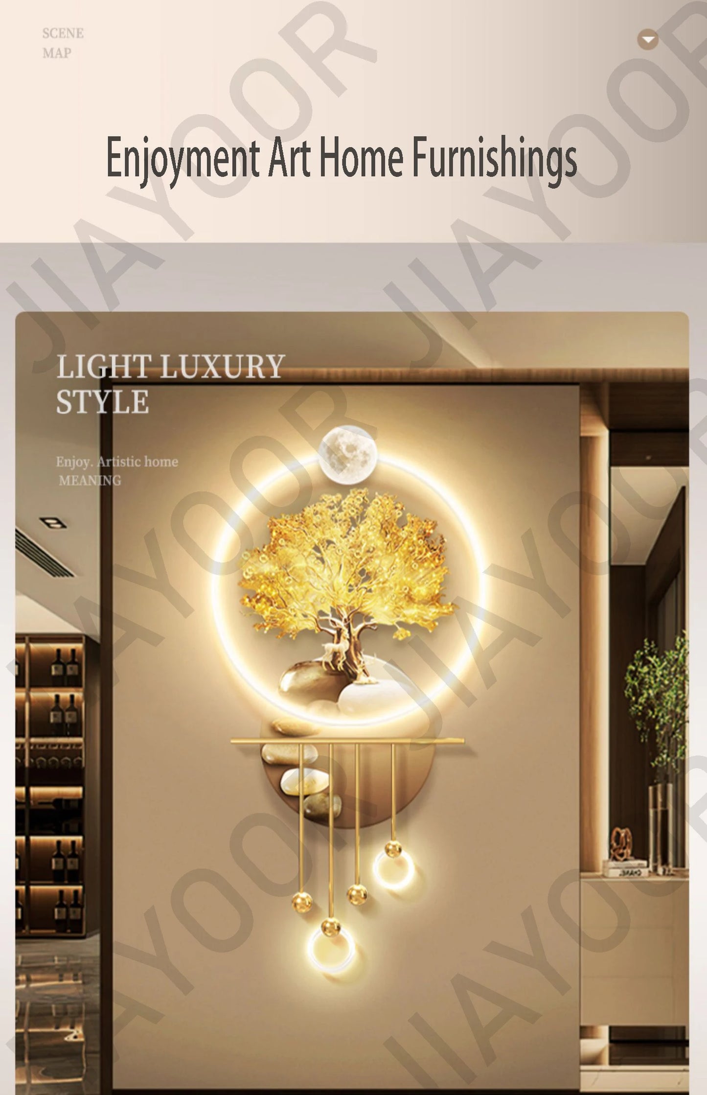 Fortune Tree Wall Lamp