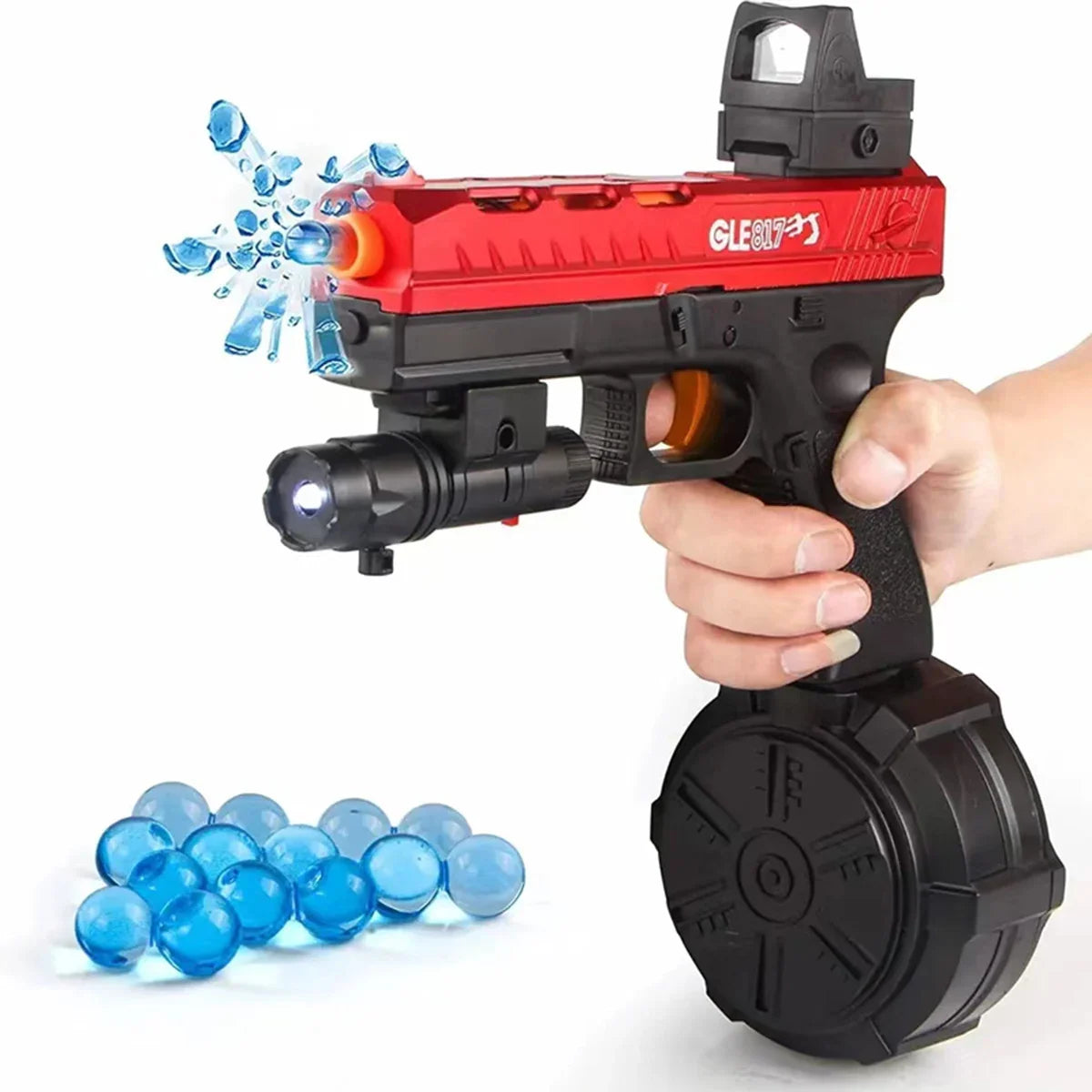 Lanzador automático de bolas de gel