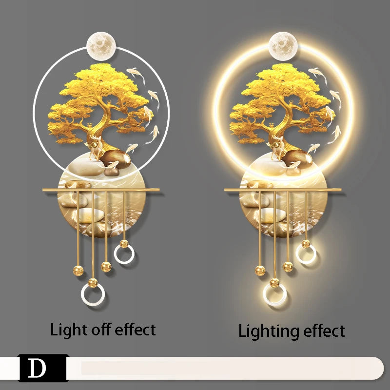 Fortune Tree Wall Lamp