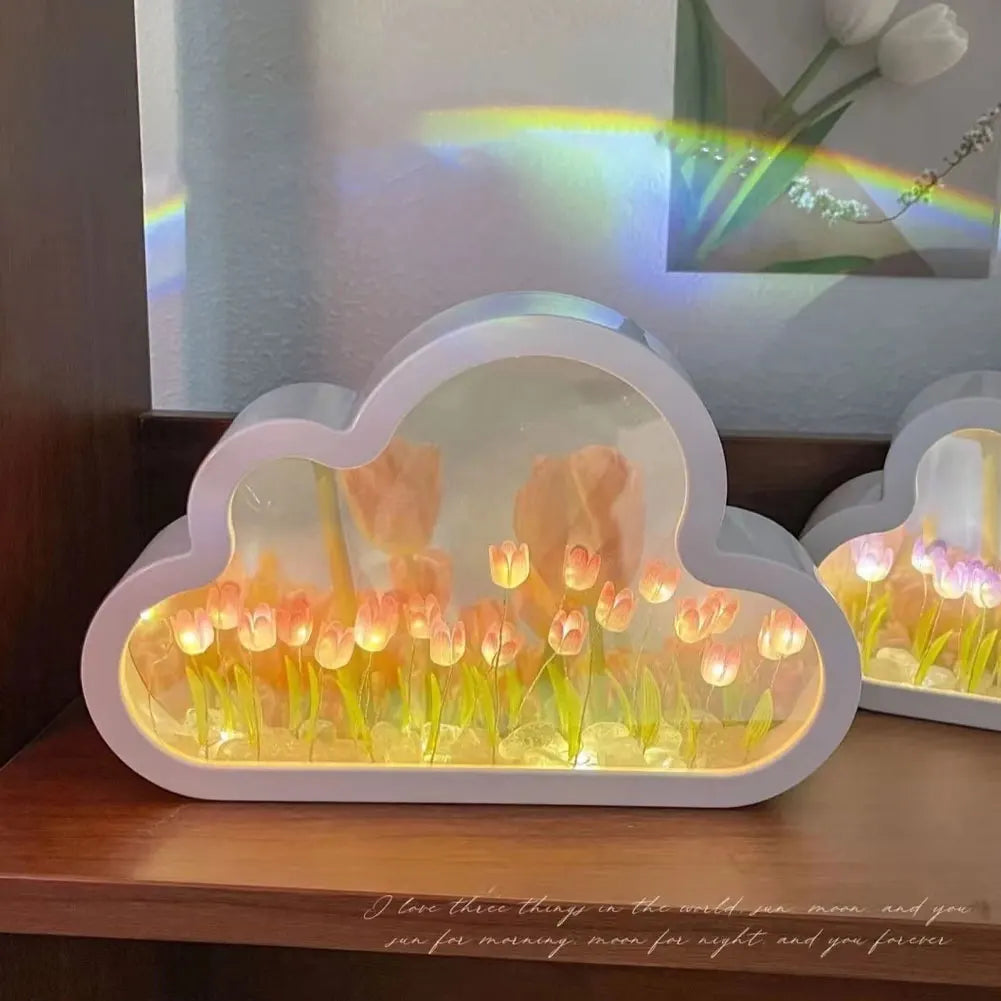 Luz de noche LED Tulipanes románticos