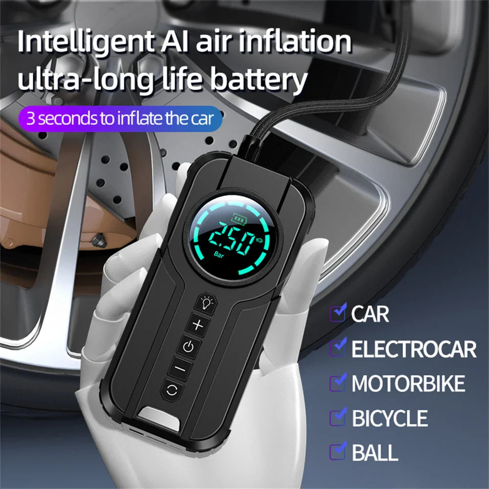 4 In 1 Car Wireless Portable Power Bank